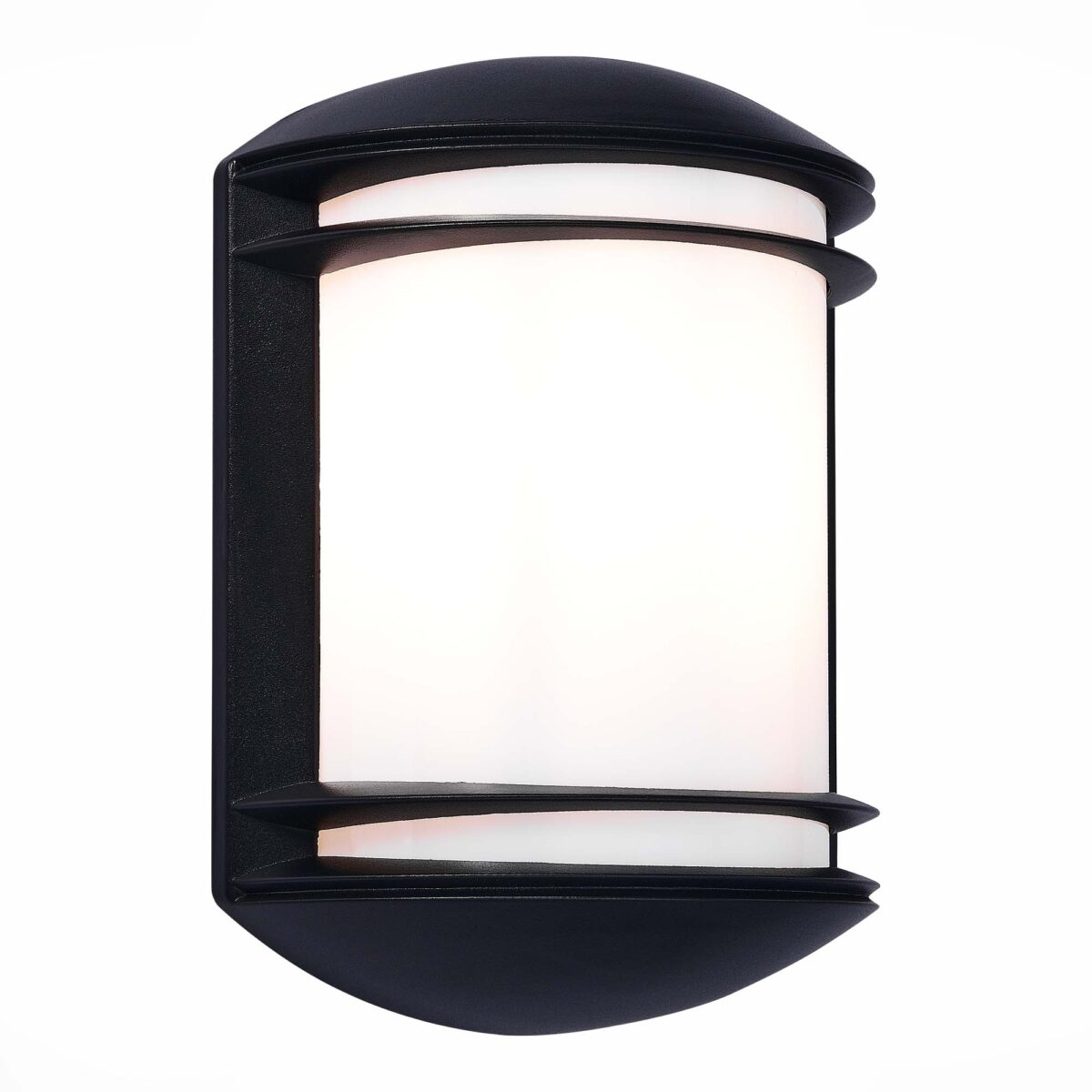 SL076.401.01_01W SL076.401.01 Светильник уличный настенный ST-Luce Черный/Белый E27 1*60W AGIO — изображение 1