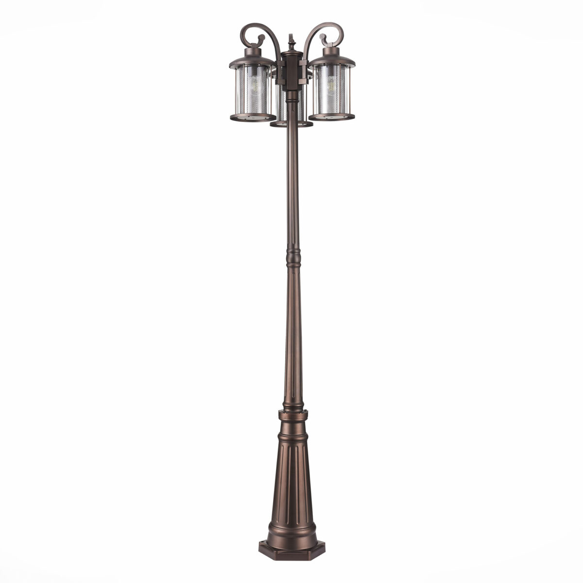 SL080.425.03 Светильник уличный наземный ST-Luce Темный кофе/Прозрачный, Темный кофе E27 3*100W LASTERO — изображение 2