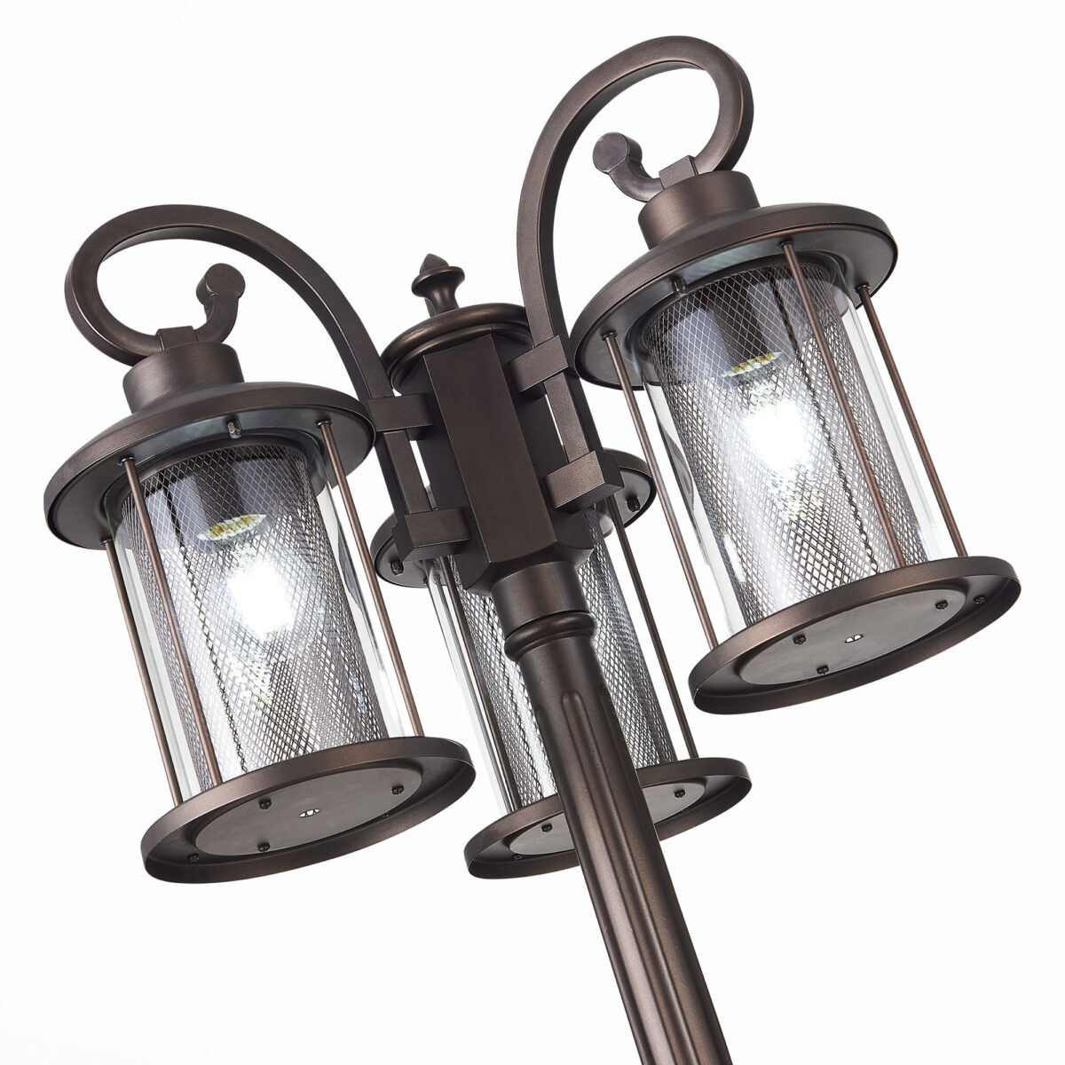 SL080.425.03 Светильник уличный наземный ST-Luce Темный кофе/Прозрачный, Темный кофе E27 3*100W LASTERO — изображение 4