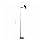 SL1006.405.01 Торшер ST-Luce Черный/Черный LED 1*3W 3000K АРПЕРА — изображение 3