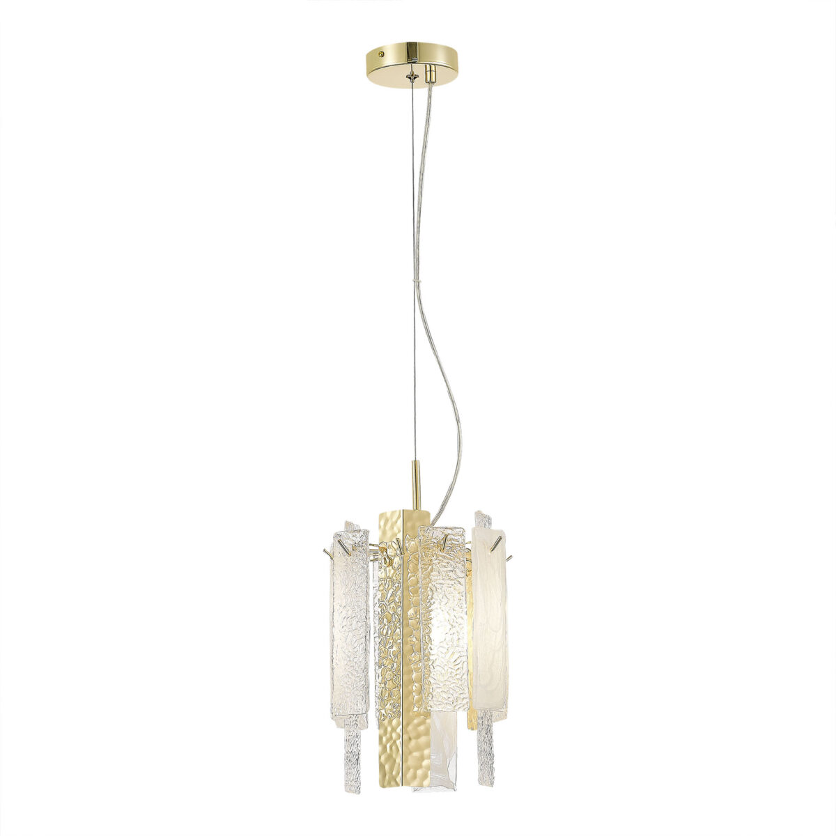 SL1636.203.01_01W SL1636.203.01 Люстра подвесная ST-Luce Золотистый/Белый, Золотистый E14 1*40W СКОЛАРЕ — изображение 1