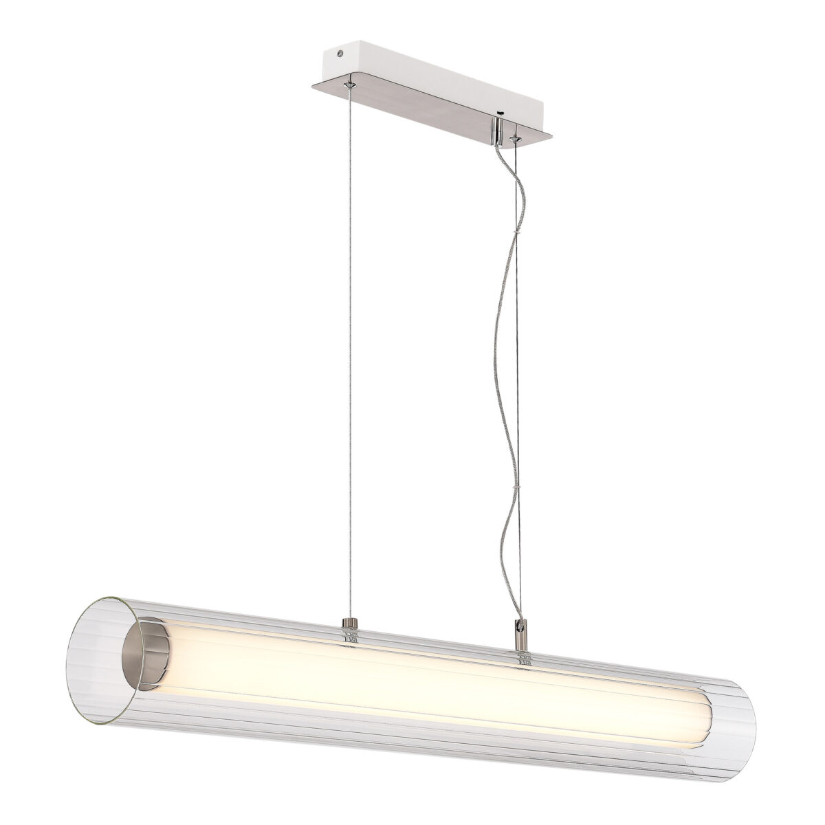SL2010.103.01 Светильник подвесной ST-Luce Никель/Белый, Прозрачный LED 1*33W 3000K/4000K ЭНФИС — изображение 3