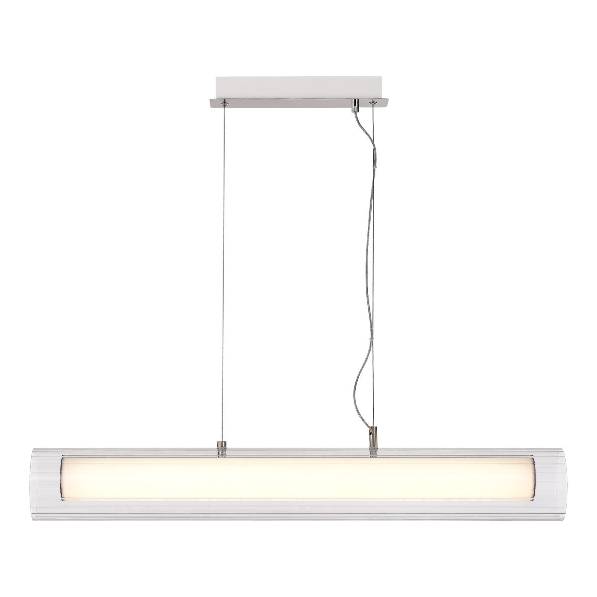 SL2010.103.01 Светильник подвесной ST-Luce Никель/Белый, Прозрачный LED 1*33W 3000K/4000K ЭНФИС — изображение 5