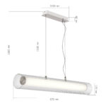 SL2010.103.01 Светильник подвесной ST-Luce Никель/Белый, Прозрачный LED 1*33W 3000K/4000K ЭНФИС — изображение 7