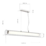 SL2010.113.01 Светильник подвесной ST-Luce Никель/Белый, Прозрачный LED 1*40W 3000K/4000K ЭНФИС — изображение 8