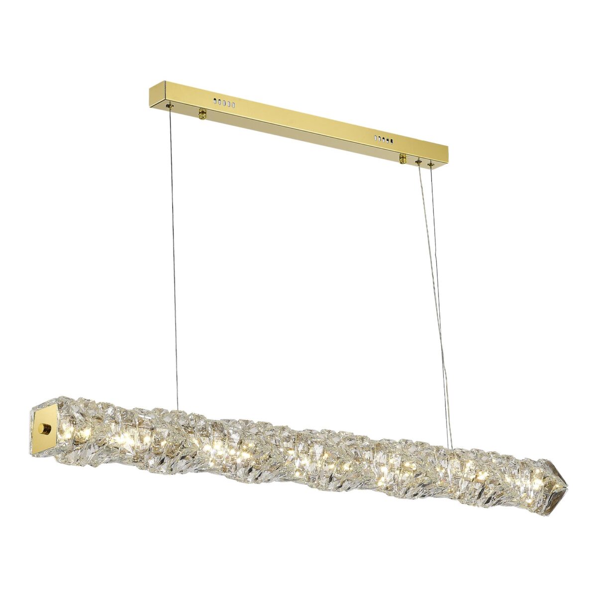 SL6010.203.30 Светильник подвесной ST-Luce Золотистый/Прозрачный LED 1*30W ЭСПИРА — изображение 1