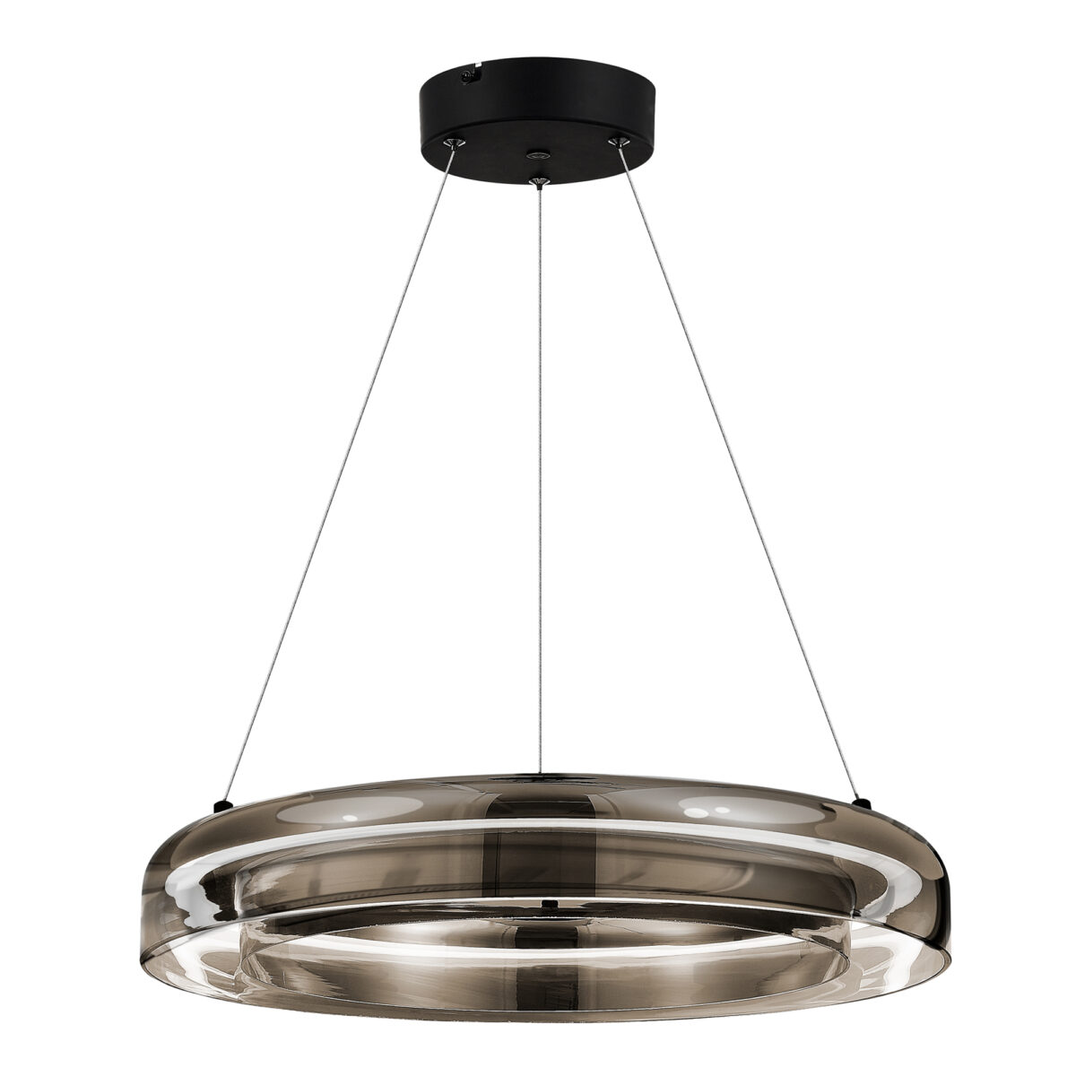 SL6019.333.01_01W SL6019.333.01 Светильник подвесной ST-Luce Черный/Дымчатый, Белый LED 1*36W 3000K ФОРЕЙ — изображение 1
