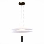 SL6101.403.01 Люстра подвесная ST-Luce Черный/Белый LED 1*15W 3000K ИСОЛА