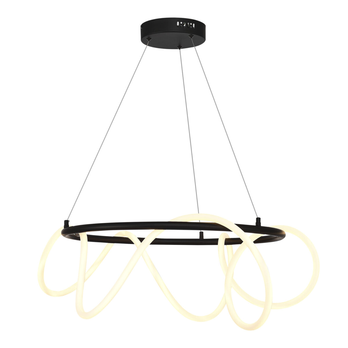 SL6102.403.55_01W-1 SL6102.403.55 Светильник подвесной ST-Luce Черный/Белый LED 1*35W 3000K САГРАТО — изображение 1