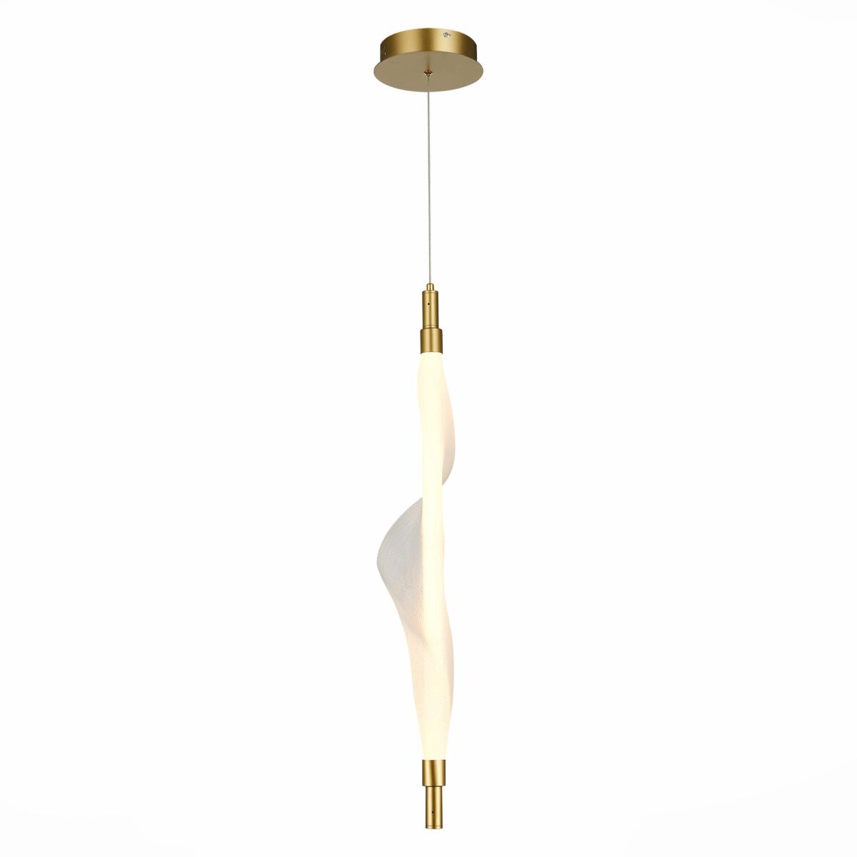 SL6109.213.01 Светильник подвесной ST-Luce Золотистый/Белый LED 1*25W 3000K АЛЬБА — изображение 1
