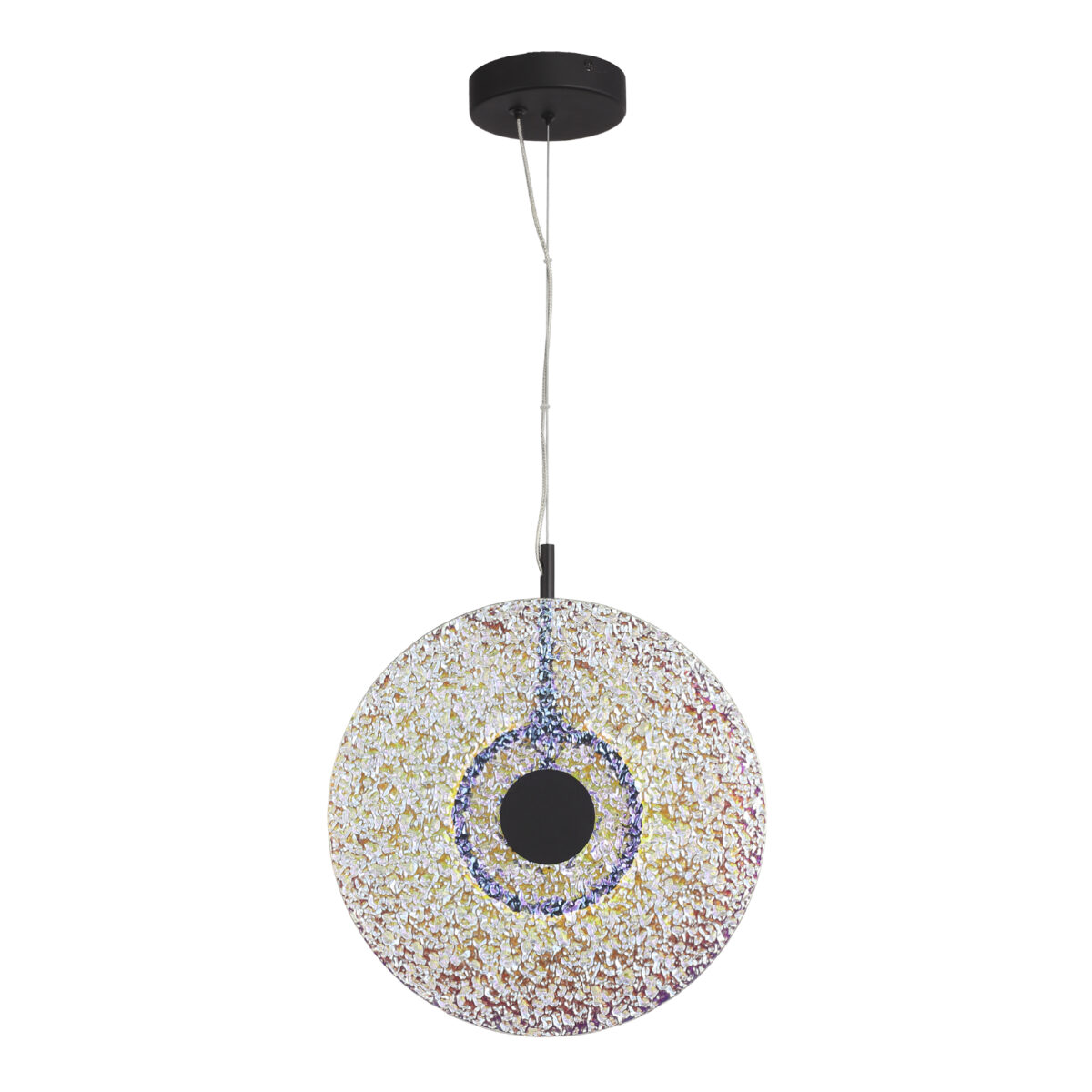 SL6142.423.01_01W SL6142.423.01 Светильник подвесной ST-Luce черный/радужный LED 1*8W 4000K АЛЮМО — изображение 1