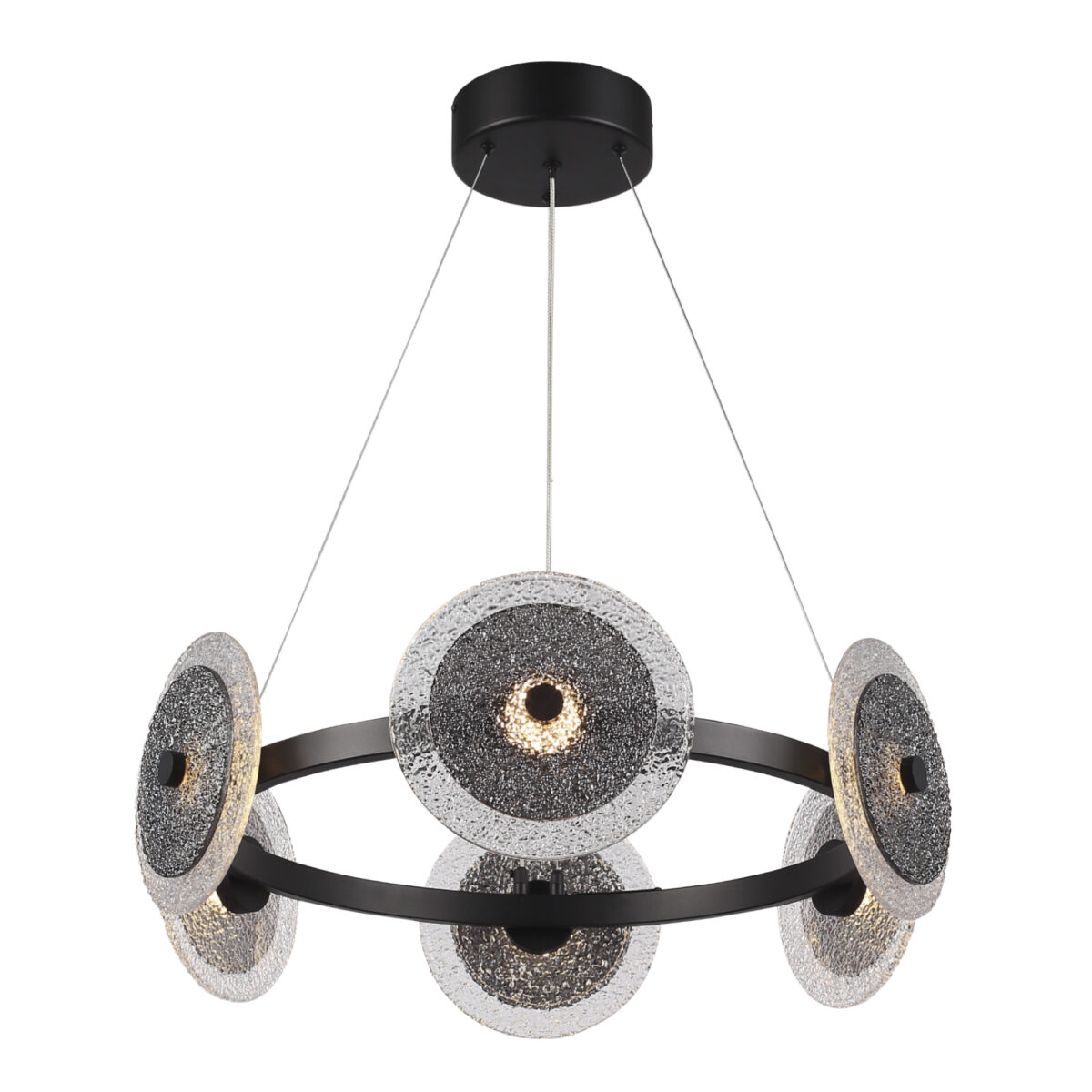 SL6142.433.01_01W SL6142.433.01 Светильник подвесной ST-Luce черный/дымчатый LED 1*34W 4000K АЛЮМО — изображение 1