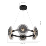 SL6142.433.01 Светильник подвесной ST-Luce черный/дымчатый LED 1*34W 4000K АЛЮМО — изображение 4