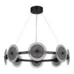 SL6142.443.01 Светильник подвесной ST-Luce черный/дымчатый LED 1*44W 4000K АЛЮМО — изображение 2