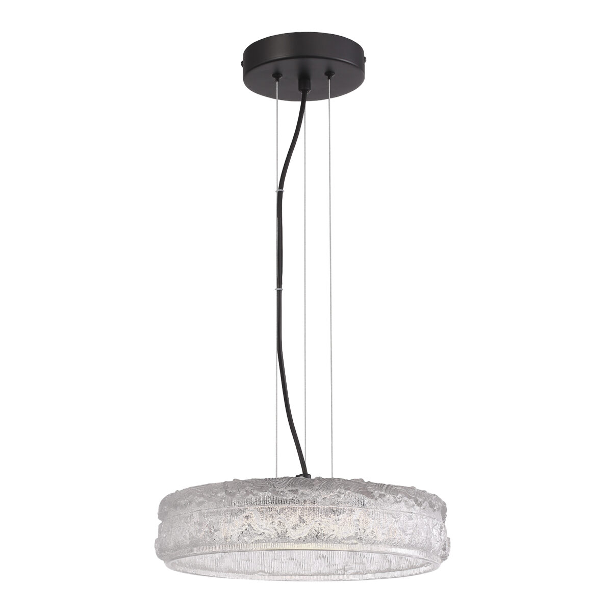 SL6143.403.01_01W SL6143.403.01 Светильник подвесной ST-Luce черный/прозрачный LED 1*15W 4000K АНТИК — изображение 1