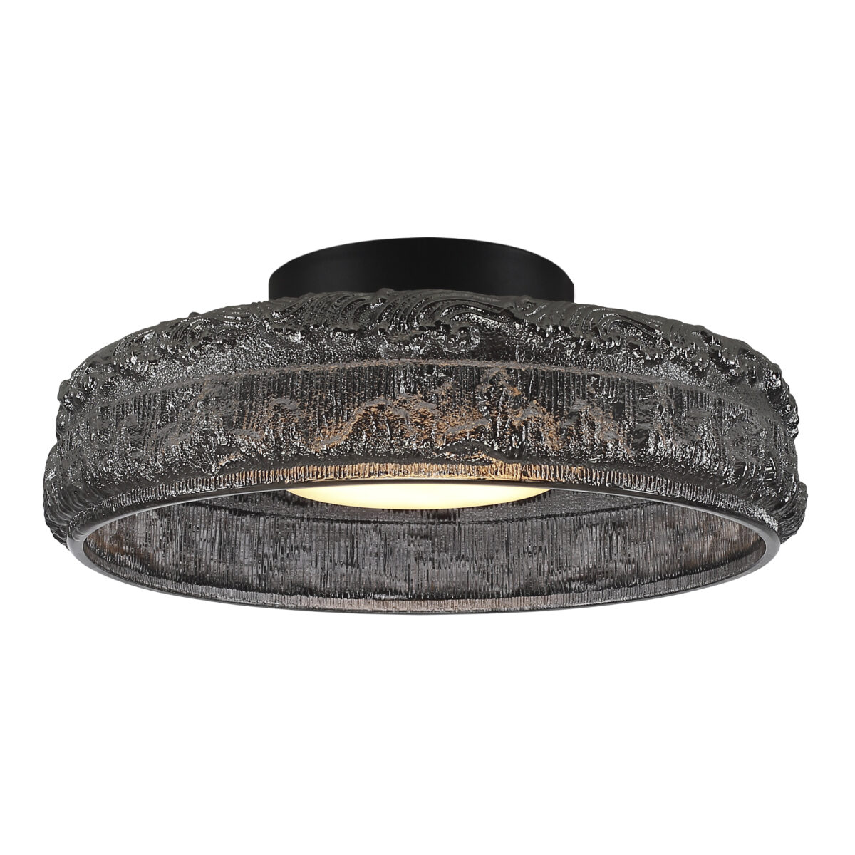 SL6143.412.01_01W SL6143.412.01 Светильник потолочный ST-Luce черный/дымчатый LED 1*15W 4000K АНТИК — изображение 1