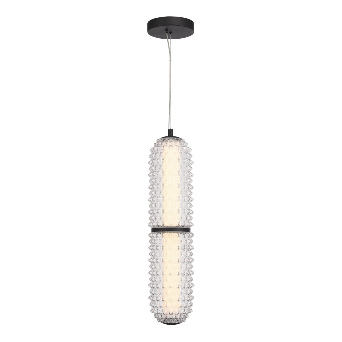 SL6144.403.01_01W SL6144.403.01 Светильник подвесной ST-Luce черный/прозрачный LED 1*22W 4000K САГУАРО — изображение 1