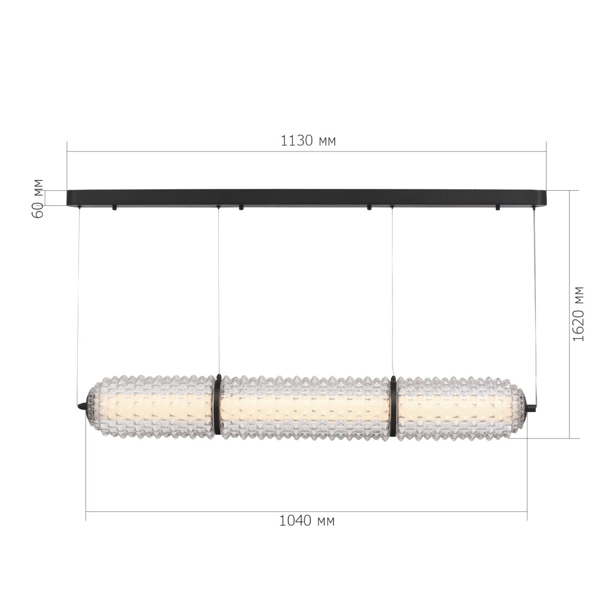 SL6144.413.01 Светильник подвесной ST-Luce черный/прозрачный LED 1*37W 4000K САГУАРО — изображение 5