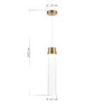 SL6236.303.01 Светильник подвесной ST-Luce Латунь/Прозрачный LED 1*12W 4000K ШАМПАНЬ — изображение 4