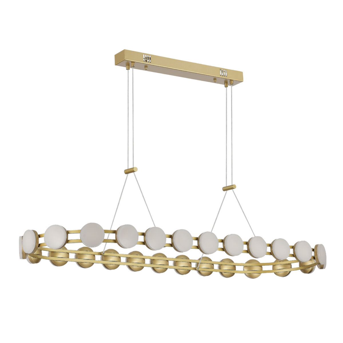 SL6610.203.26 Светильник подвесной ST-Luce золотистый/белый LED 1*50W 4000K МОНРО — изображение 2