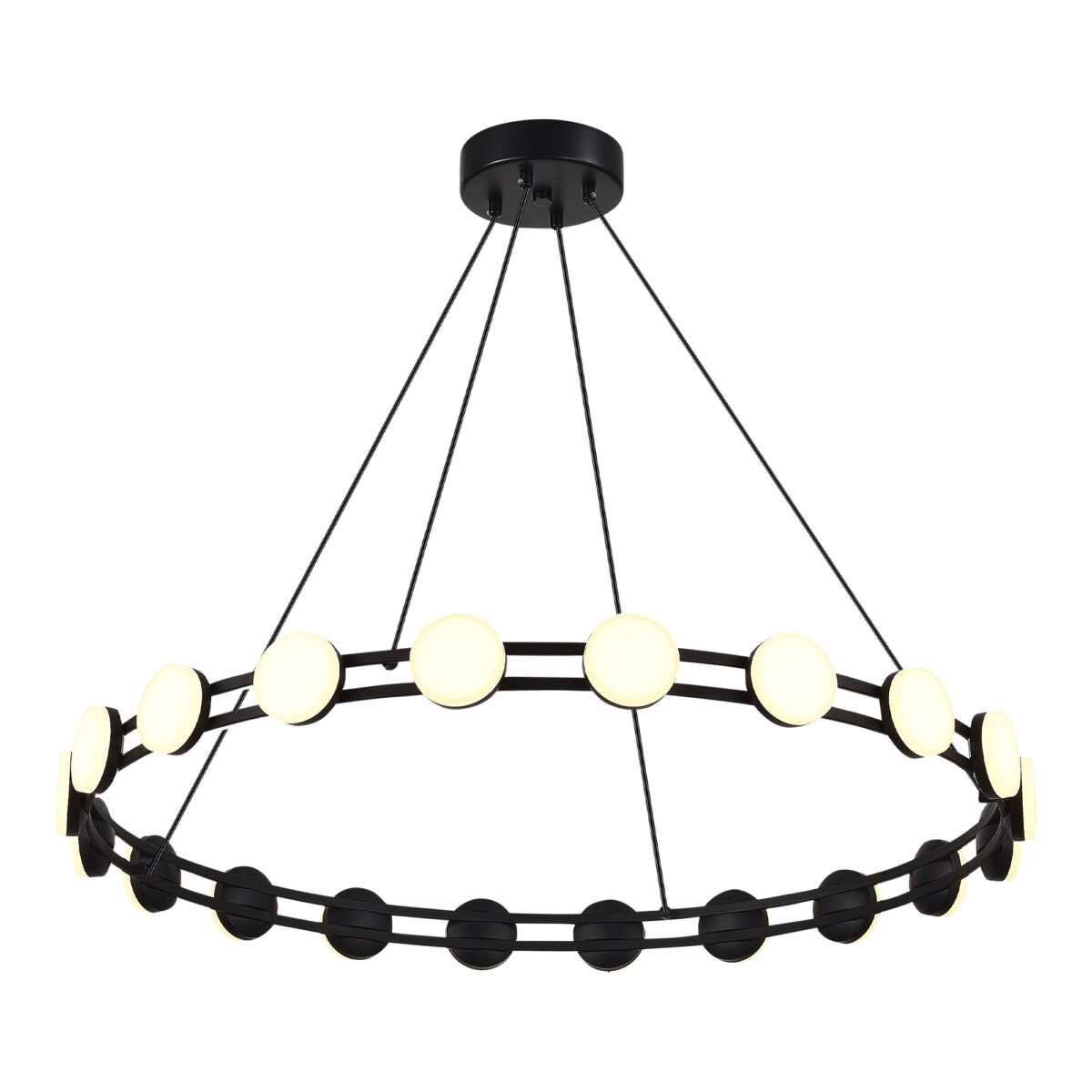 SL6610.403.20 Светильник подвесной ST-Luce черный/белый LED 1*40W 4000K МОНРО — изображение 3