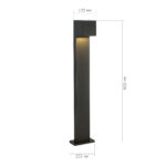SL9513.405.01 Светильник уличный наземный ST-Luce черный/черный LED 1*12W 2700K BRIK — изображение 10
