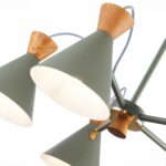 SLE125112-05 Светильник потолочный Серый, Золотистый/Серый, Темное дерево E14 5*40W МОДИКА — изображение 3