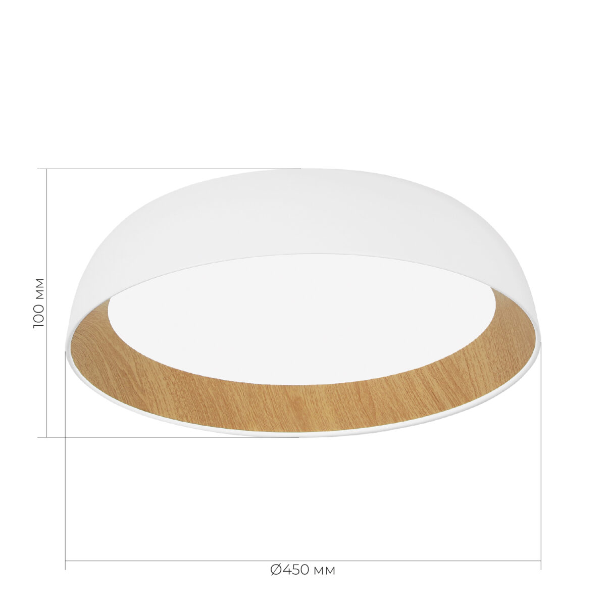 SLE1812-502-01 Светильник потолочный Белый, Древесный/белая LED 1*36W 4000K МЬЮЗЕ — изображение 2