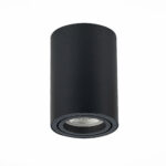ST108.407.01 Светильник потолочный Черный GU10 1*50W  IP20 D70xH100 220V Без ламп Накладные светильники — изображение 2
