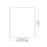ST109.407.01 Светильник потолочный Черный GU10 1*50W  L100xW100xH123 220V Без ламп Накладные светильники — изображение 3