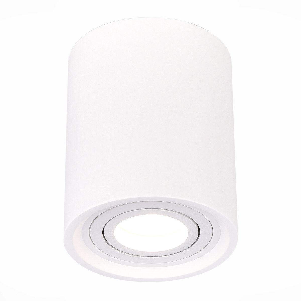 ST156.502.01_01W ST156.502.01 Светильник потолочный Белый GU10 1*50W IP20 D100xH120 180-240V Без ламп Накладные светильники — изображение 1