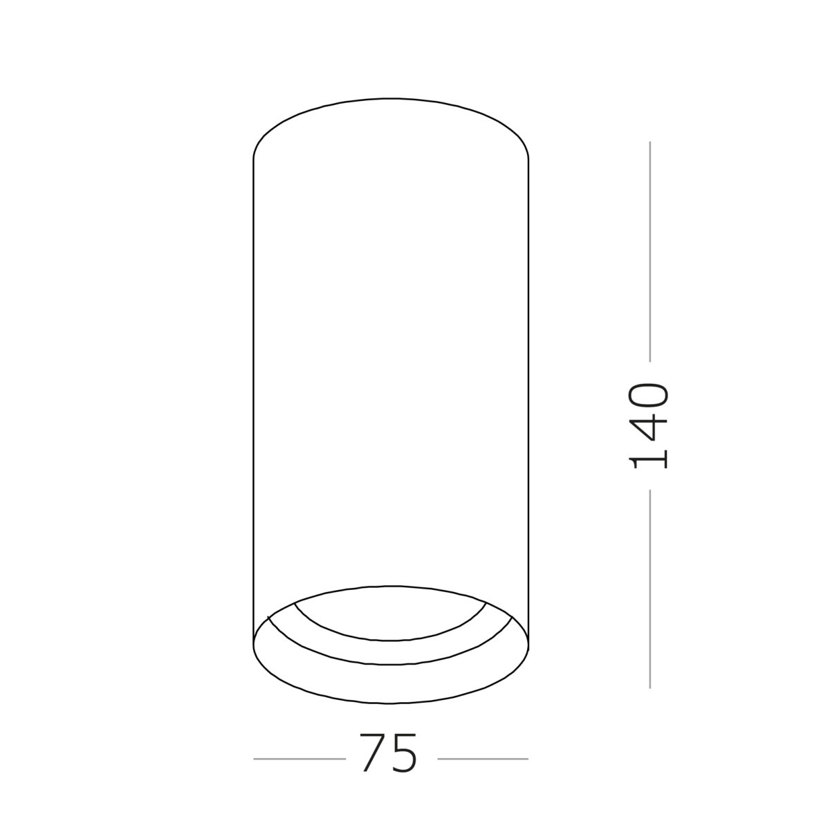 ST157.442.15 Светильник потолочный Черный LED 1*15W 4000K 1 200Lm Ra>90 60° IP44 D75xH140 220-265V Накладные светильники — изображение 3