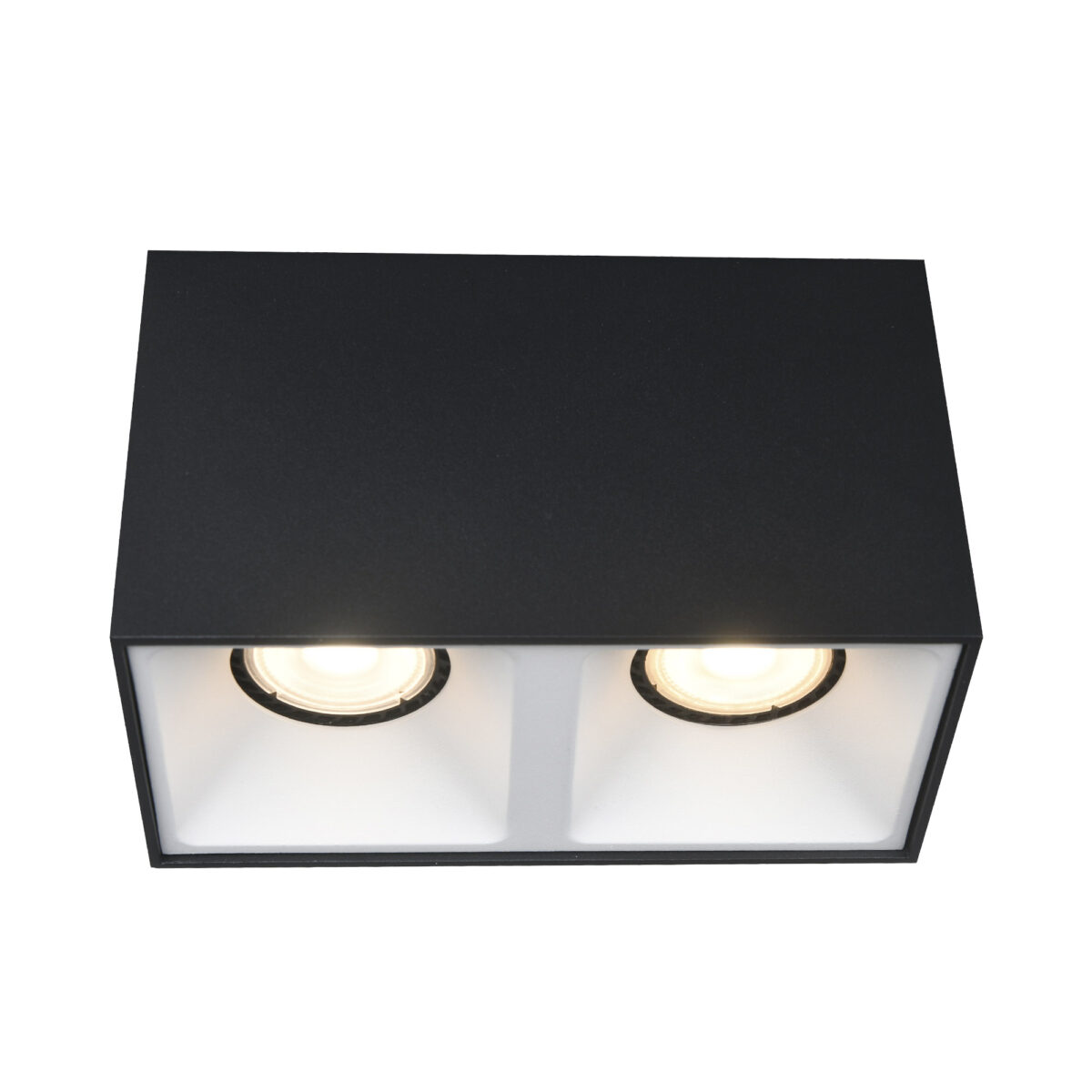 ST168.452.02_01W ST168.452.02 Светильник потолочный Черный GU10 2*50W IP20 L82,5xW165xH104 220V Без ламп Накладные светильники — изображение 1