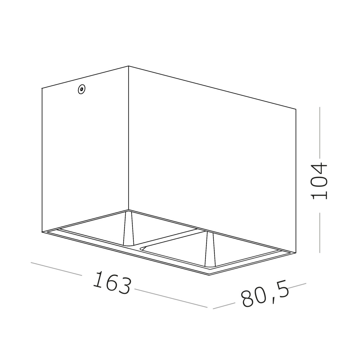 ST168.542.02 Светильник потолочный Белый GU10 2*50W IP20 L82,5xW165xH104 220V Без ламп Накладные светильники — изображение 2