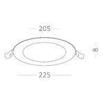 ST209.548.18 Св-к встр. Белый LED 1*18W 4000K 1 296Lm Ra80 110° IP20 D217xH18 90-265V Встраиваемые светильники — изображение 5