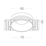 ST218.458.01 Св-к встр. Черный GU10 1*50W IP20 D78xH30 165-265V Без ламп Встраиваемые светильники — изображение 3
