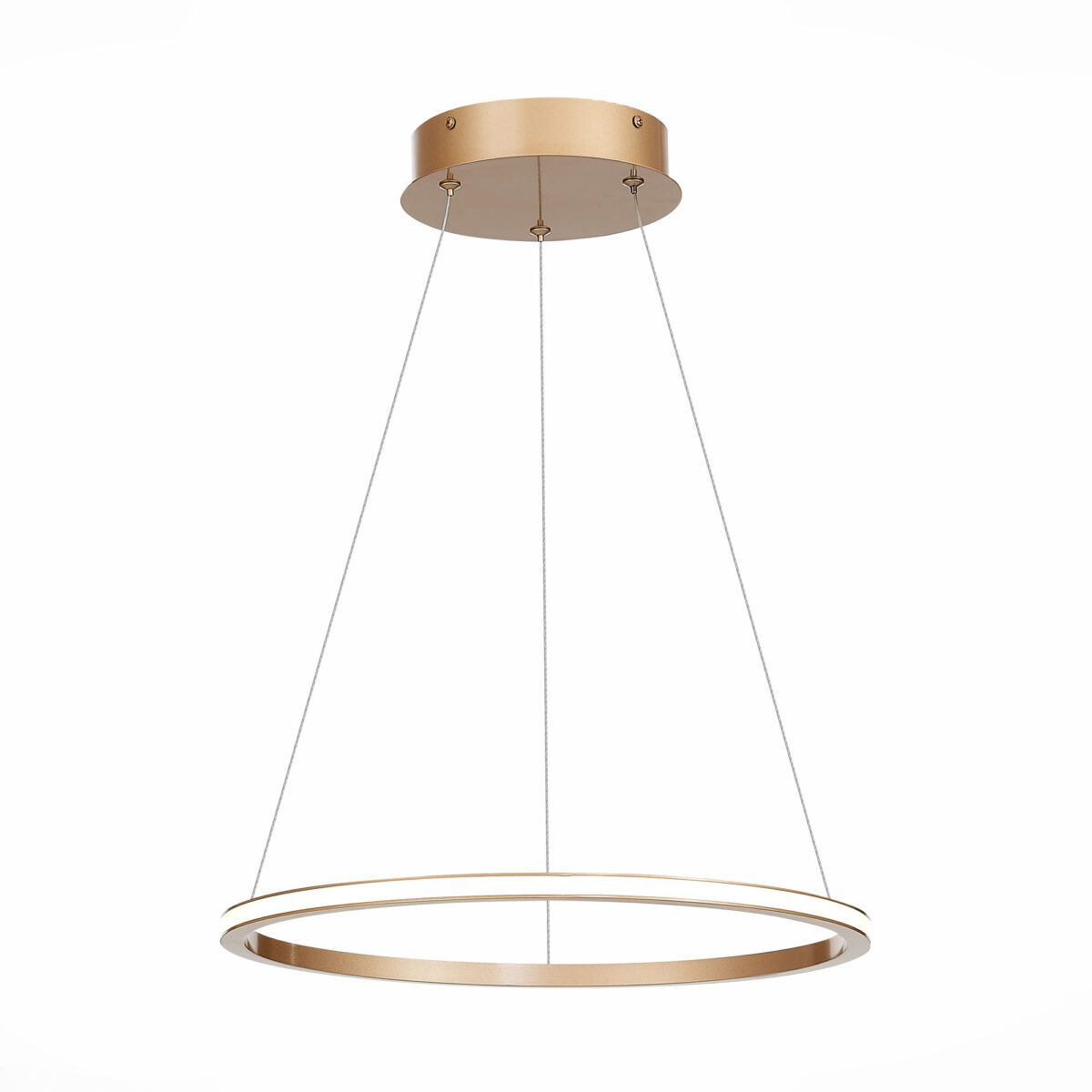 ST604.243.22_01W ST604.243.22 Светильник подвесной ST-Luce Золотистый/Белый LED 1*22W 4000K Подвесные светильники — изображение 1