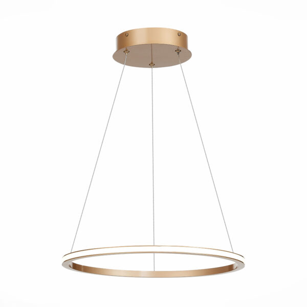 ST604.243.22 Светильник подвесной ST-Luce Золотистый/Белый LED 1*22W 4000K Подвесные светильники