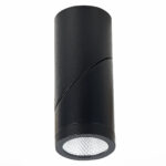 ST650.442.10 Светильник потолочный Черный LED 1*10W 4000K 800Lm Ra>90 38° IP44 D62xH151 165-265V Накладные светильники — изображение 4