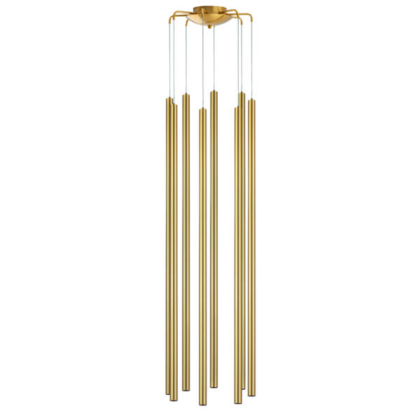 L8T747433 Люстра TUBO LED 40W 2400LM 25G ЗОЛОТО 3000K (574733+747433 (8шт)