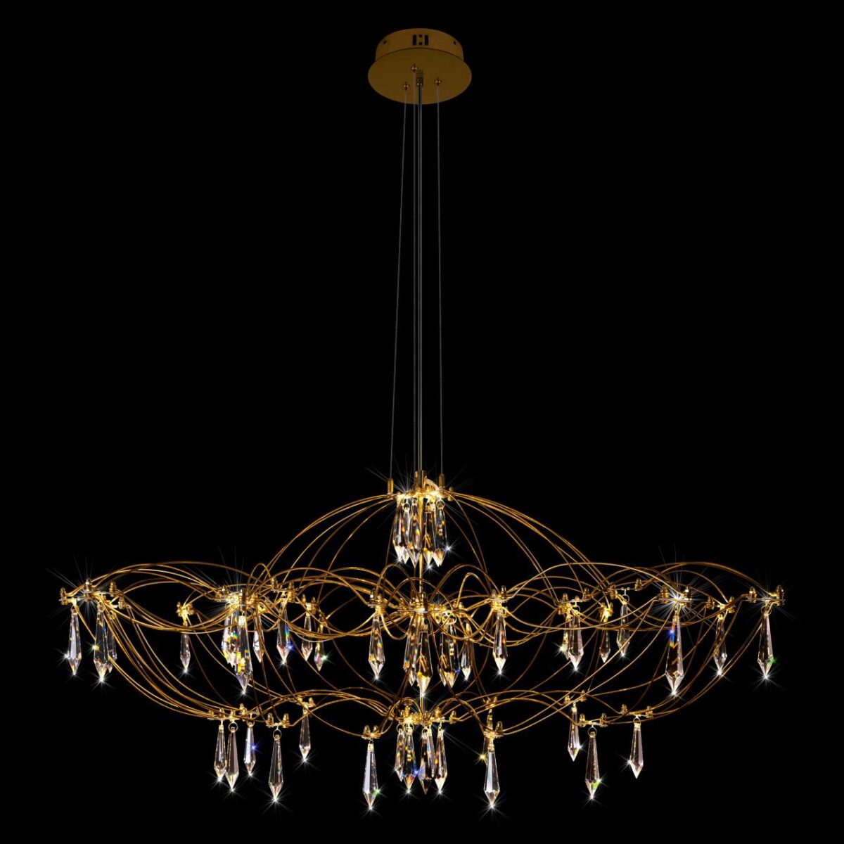 10586/900 Gold Asfour Подвесной светильник LOFT IT Mira — изображение 2