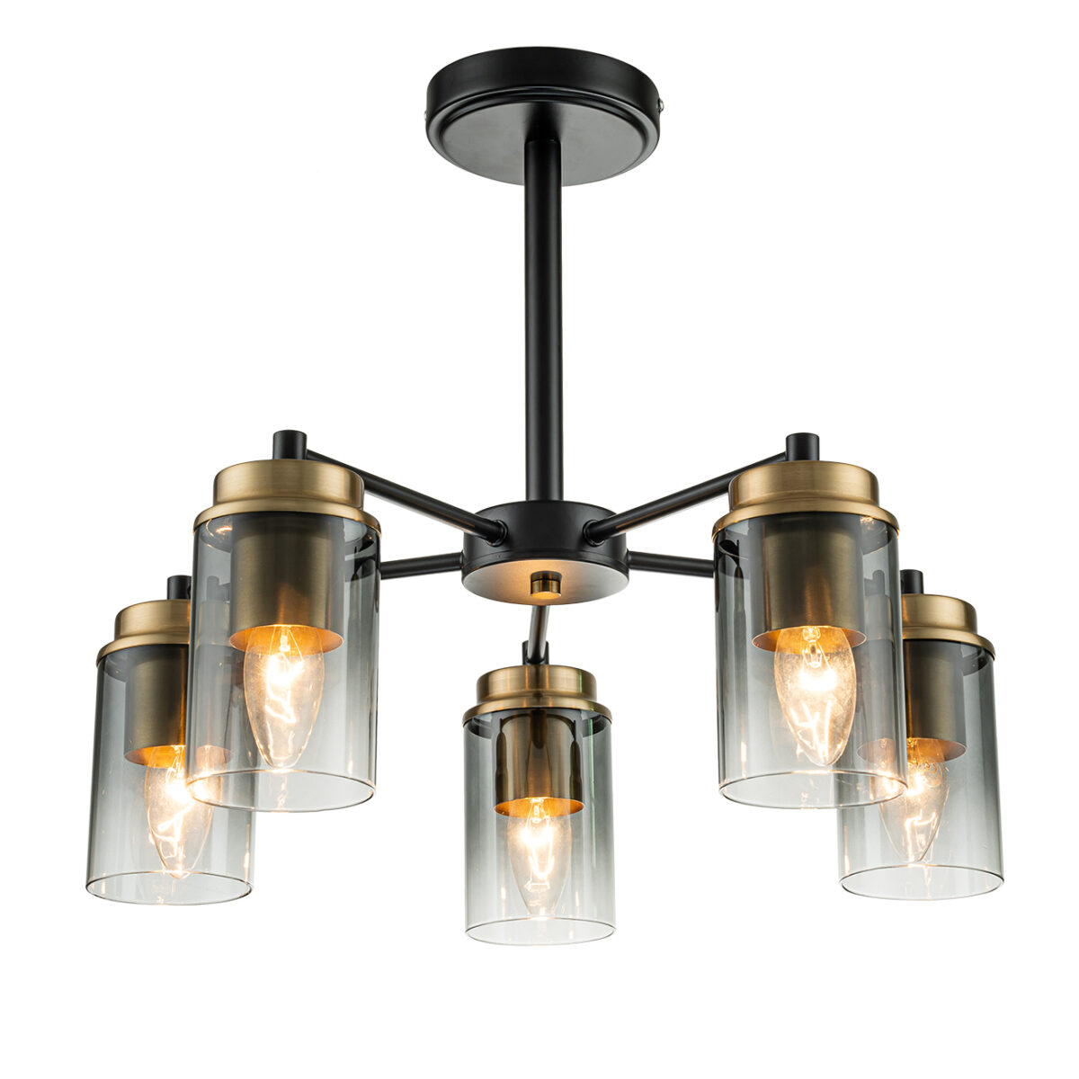 l108290 Escada 2118/5P E14*40W Black/Brass — изображение 1
