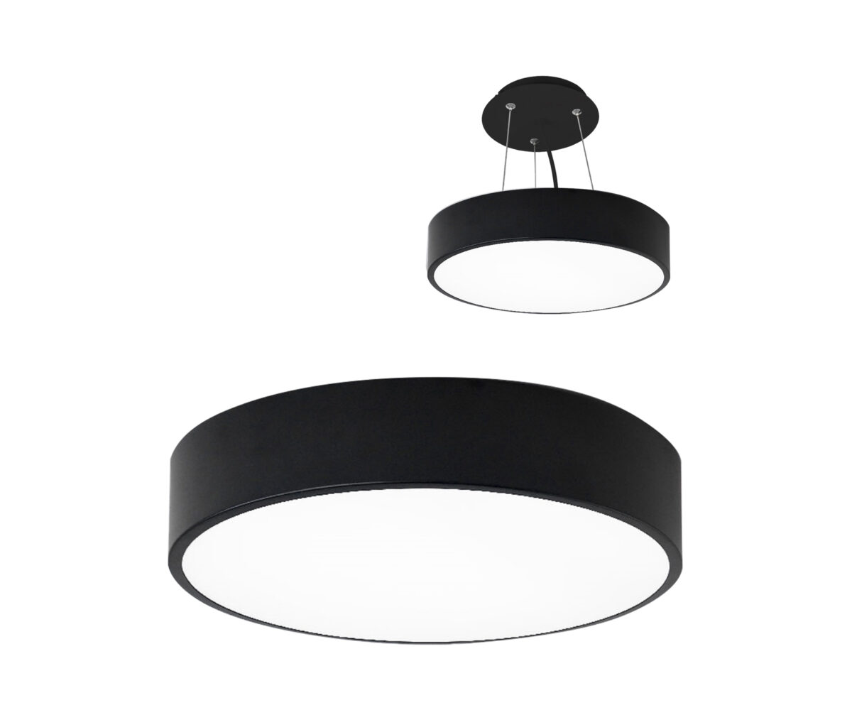 00016761 05460,19 Светильник Медина черный d60 Led 48W — изображение 1