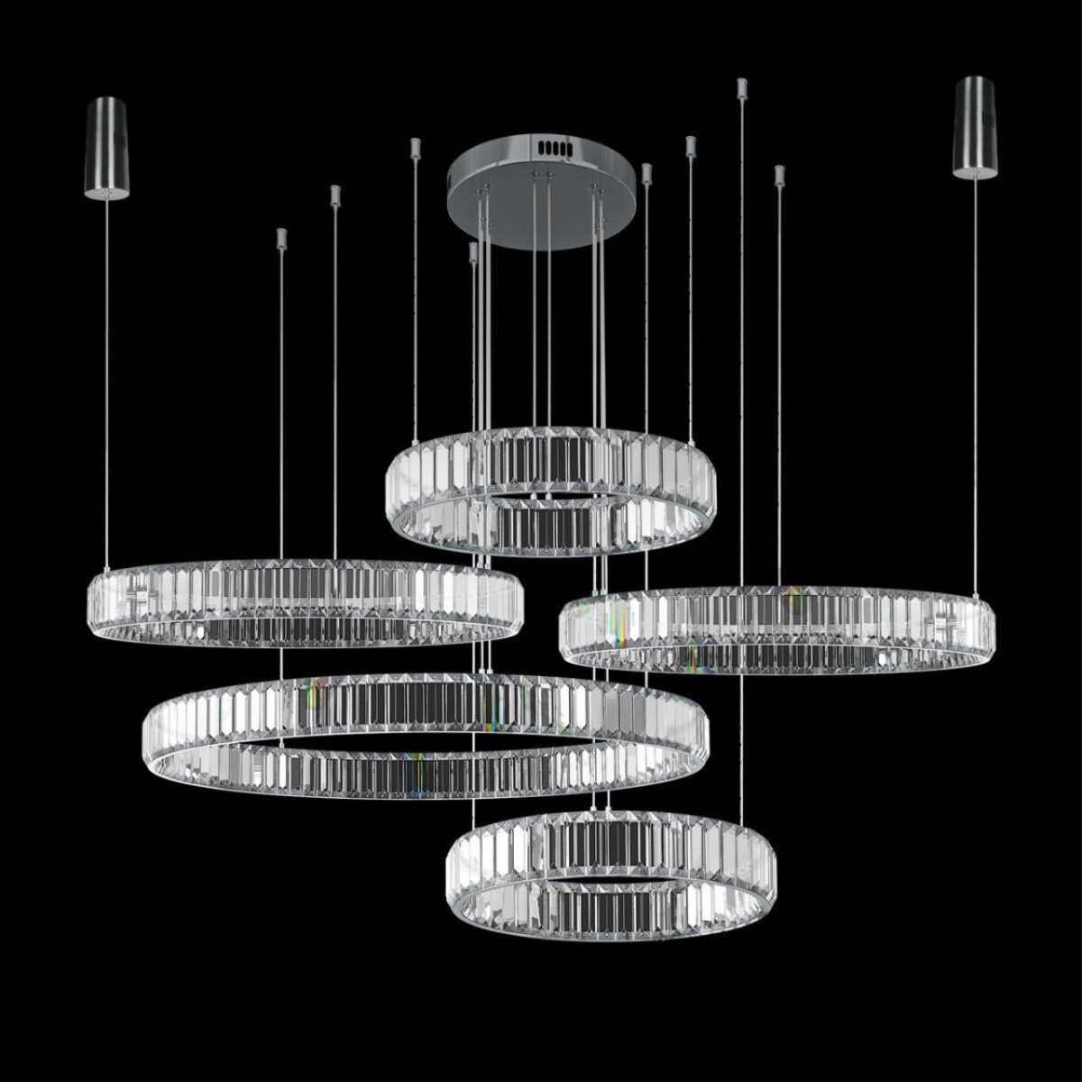 10135/5 Chrome Подвесной светильник LOFT IT Crystal ring — изображение 2