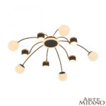 Люстра светодиодная 272040/10 BK/GD Arte Milano (Артемилано)