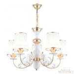 Люстра подвесная с плафонами 301097/5 Wh/Gd Arte Milano (Артемилано) — изображение 3