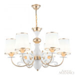 Люстра подвесная с плафонами 301097/6 Wh/Gd Arte Milano (Артемилано) — изображение 3