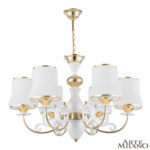 Люстра подвесная с плафонами 301097/6 Wh/Gd Arte Milano (Артемилано)