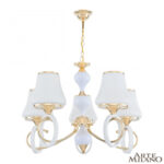 Люстра подвесная с плафонами 302387/5 Wh/Gd Arte Milano (Артемилано) — изображение 3