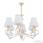 Люстра подвесная с плафонами 302387/6 Wh/Gd Arte Milano (Артемилано)